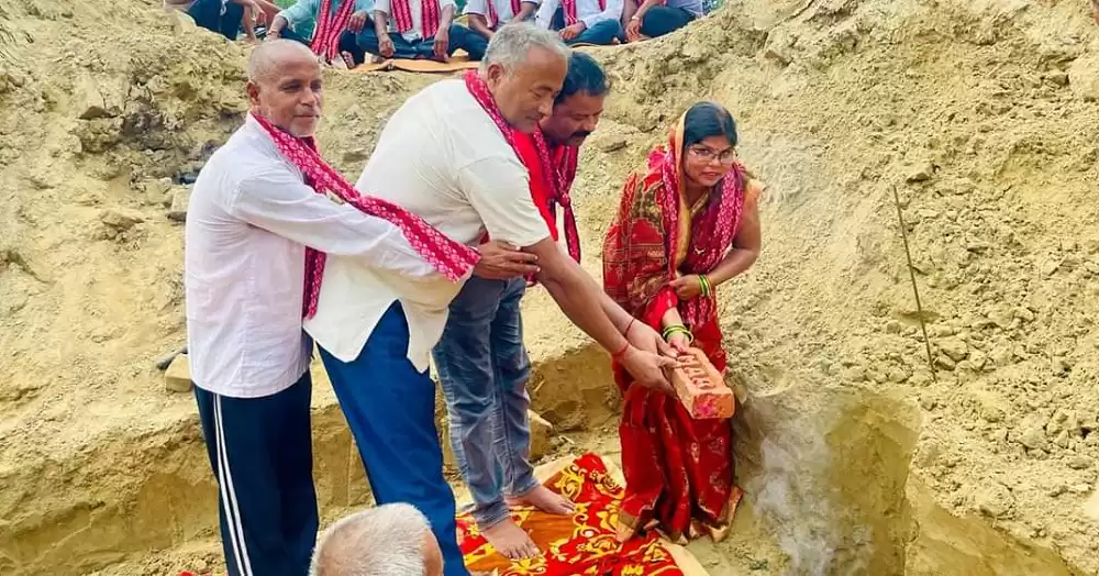 The construction of the ward building, with an estimated cost of one crore, has been initiated